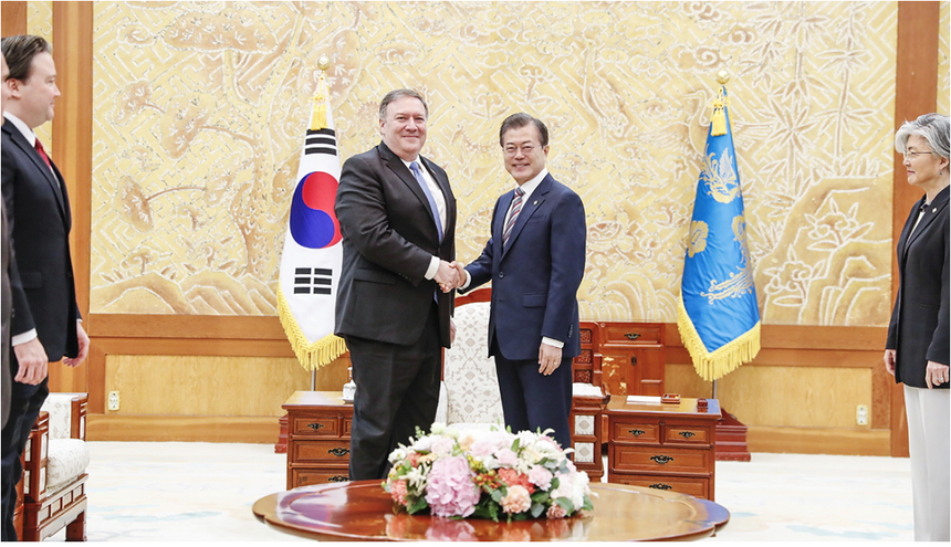 문재인 대통령, 마이크 폼페이오 미국 국무장관 접견