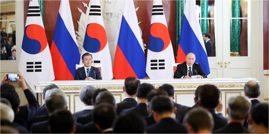 한국-러시아 12건의 MOU, 별도의 MOU 7건 체결