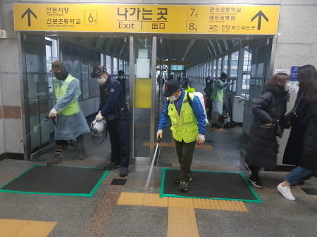 군포시, 코로나19 관련 1월 말 이후 관내 4천900여회 방역