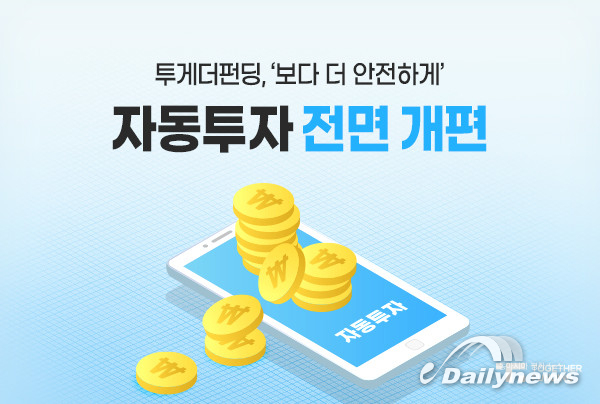 투게더펀딩, 자동투자시스템 전면 개편… 안전상품 투자 확대