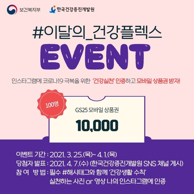 복지부, `코로나19 건강수칙` 인증 시 편의점 이용권 1만원 지급