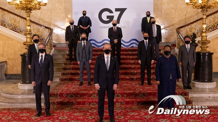 외교부 정의용, G7 장관회의서 "코로나19 백신 공평한 접근 이뤄져야"
