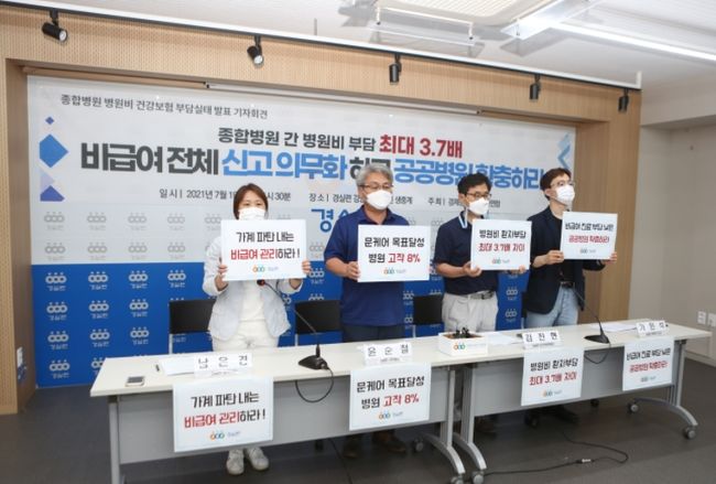 경실련 “종합병원 모든 비급여 복지부에 의무 제출” 제언