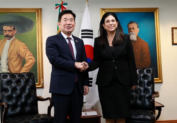 김진표 의장 “한-멕시코 FTA, 의회 차원서 관심 갖고 지지를”