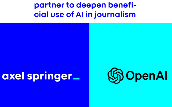 악셀 스프링어, OpenAI와 인공지능 훈련을 위한 역사적인 계약 체결