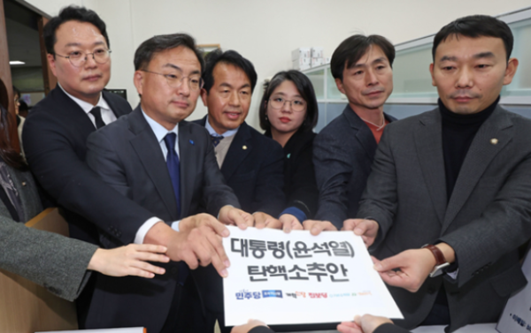 범 야권 윤대통령 탄핵절차 돌입...6~7일경 표결 '속전속결'