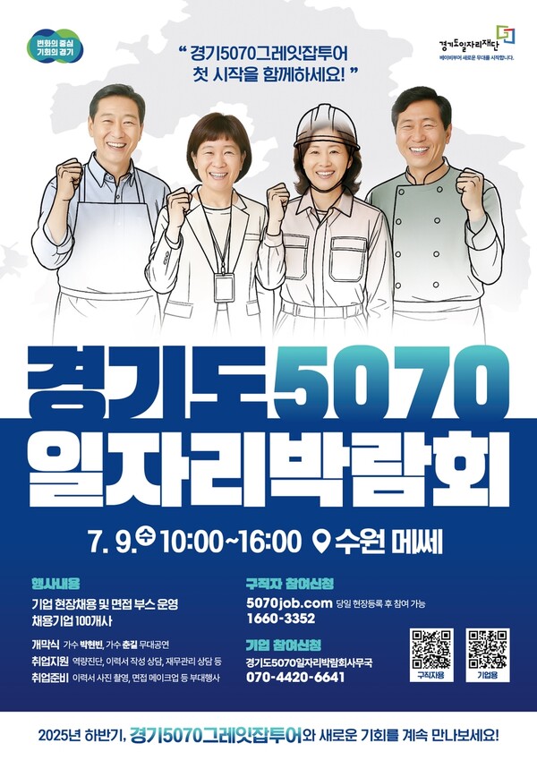 경기도, 중장년 재취업 돕는다.