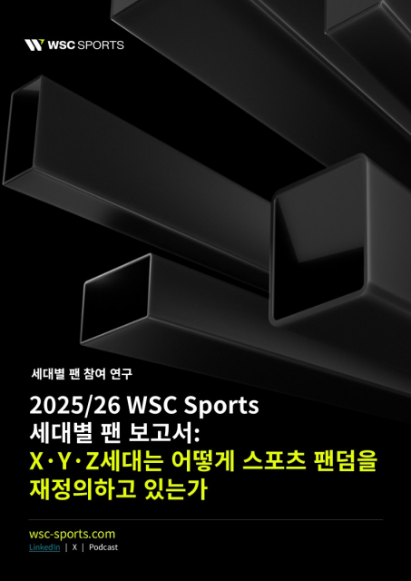 세대별 스포츠 팬 절반 “개인화 부족하면 해지”… WSC Sports, ‘2025 세대별 팬 보고서’ 발표