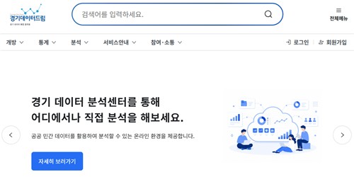 경기도, 지자체 최초 '온라인 데이터 분석센터' 개소…민간·공공데이터 원격 활용 지원